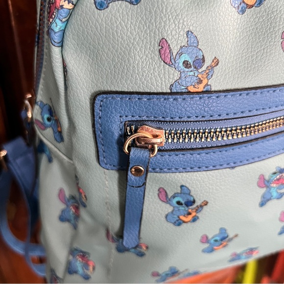 Stitch Mini Backpack & Coin Purse Blue - Picture 8 of 15